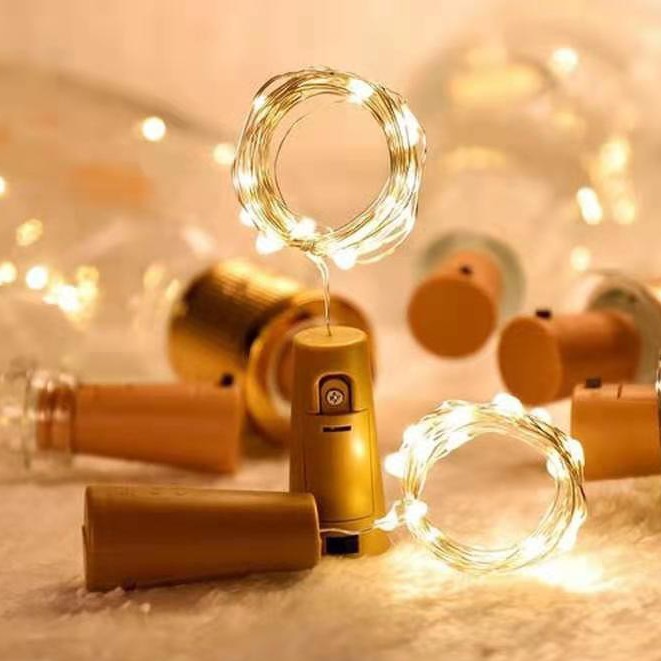 ไฟตกแต่งในขวด จุกไม้ก๊อกไฟ 20 LED ไฟลวด สำหรับแต่งห้อง งานปาร์ตี้ คริสต์มาส แต่งสวน