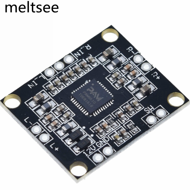 pam 8610 บอร์ดขยายเสียงดิจิตอล 2×15 w dual channel stereo mini class d power amplifier board PAM8610