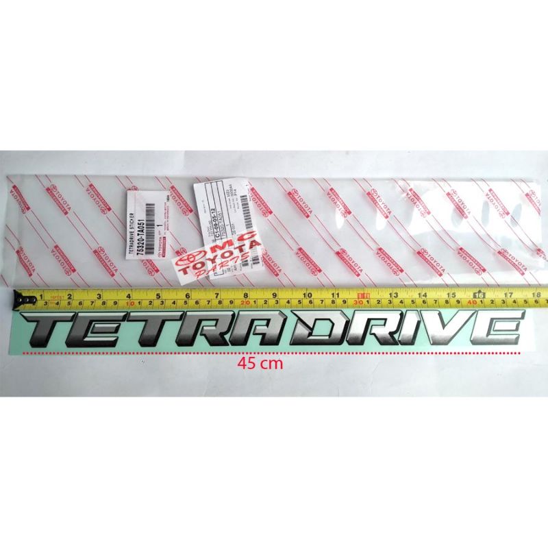 สติ๊กเกอร์ TETRADRIVE Fortuner VRZ 75320-TA051 (ต้นฉบับ 100%)