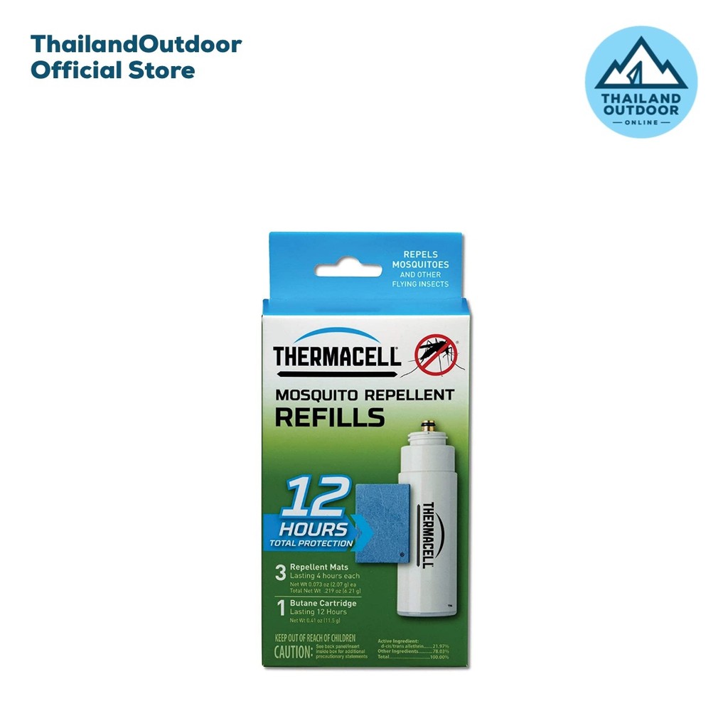 Thermacell 12 Hours Refill With Gas (R-1) แผ่น Refill สำหรับรุ่น MR300 และ Mini Halo