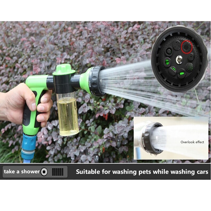 New 8 Spray Nozzle Car Washing Foam Water High Pressure Gun Car Spray Foamor Washer Portable Car Cleaning Tools Wash Acc