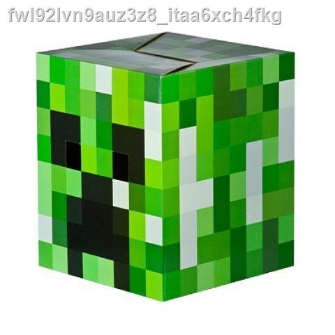 Cosplayคอสเพลย์♗มายคราฟ Minecraft กล่องหมวกหน้ากากคอสเพลย์คูลี่กลัวสตีฟ ...