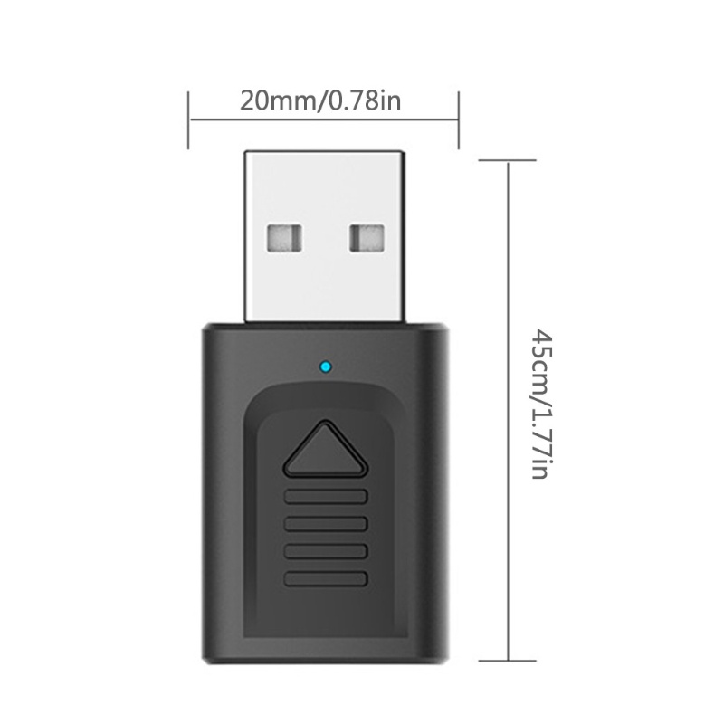 Btsg 4 In 1 อะแดปเตอร์รับส่งสัญญาณไร้สาย Pc Usb Micro บลูทูธ 5.0 Aux
#8
