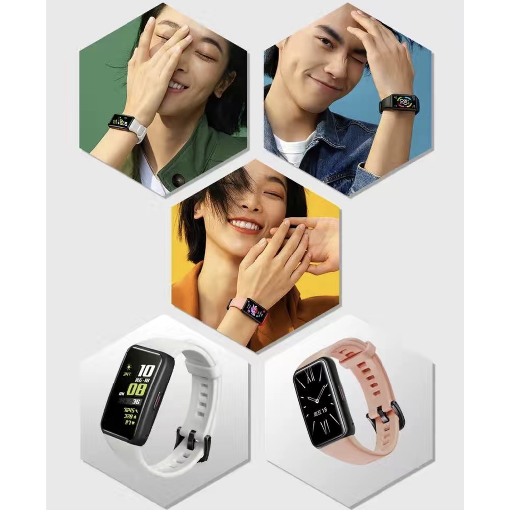 เปลี่ยนสายรัดข้อมือซิลิโคนสปอร์ตสายนาฬิกาทนทานสำหรับ Huawei Band 7 สายรัดข้อมือซิลิโคนสำหรับ - รูปที่ 5