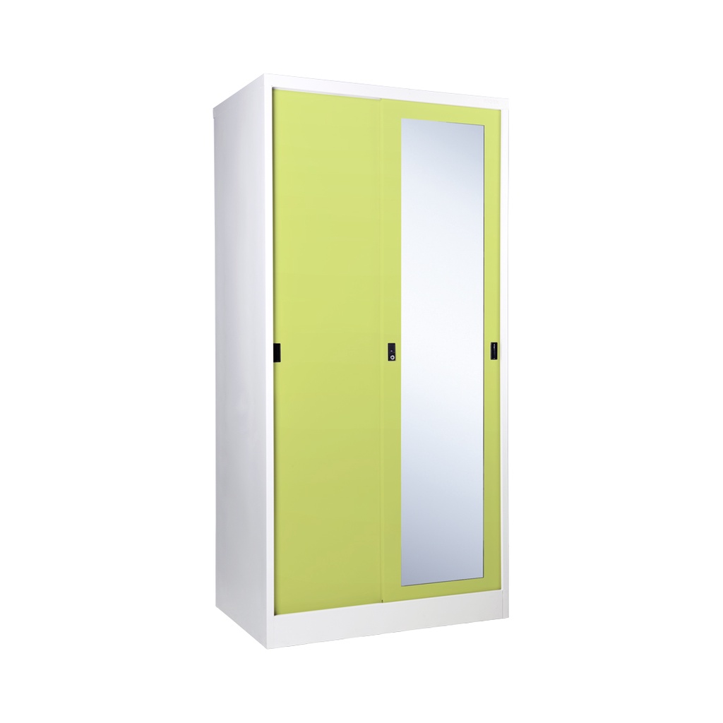 [จัดส่งพร้อมติดตั้งฟรี] KIOSK ตู้เสื้อผ้ารุ่น IXYmild บานเลื่อน กว้าง 91.4 cm. มีหลายสีให้เลือก - รูปที่ 6