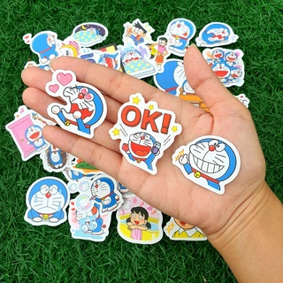 สติ๊กเกอร์ โดเรม่อน Doraemon (อิโมจิ) ติดแน่น กันน้ำ ติดเคสมือถือ ขวดน้ำ (40ชิ้น) sticker