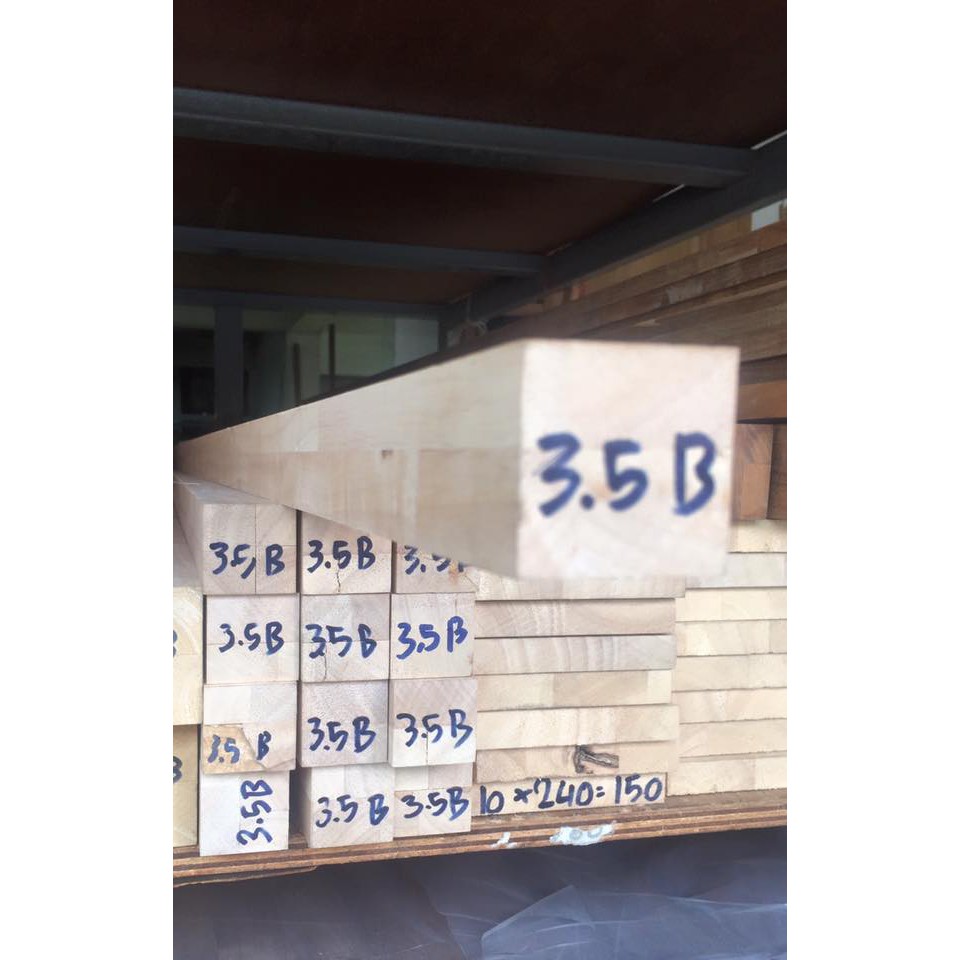 เสาไม้ 3.5x3.5 ซม. ยาว 43-100 ซม. (จัดชุด) ไม้จริงขาเก้าอี้ ขาโต๊ะ ขาเตียง ขาเก้าอี้ เสาไม้ยาง ไม้เสา ท่อนไม้ BP - รูปที่ 2