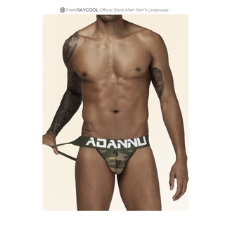 ADANNU กางเกงในจีสตริง ผ้าตาข่าย ลายพราง ขาเว้า ระบายอากาศได้ดี สำหรับผู้ชาย