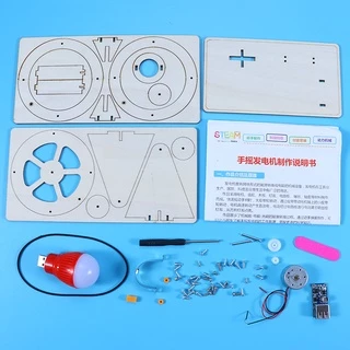 ชุดของเล่นตัวต่อไม้ รูปหลอดไฟ DIY เพื่อการเรียนรู้ การทดลองทางวิทยาศาสตร์ฟิสิกส์