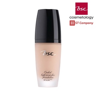 BSC ORCHID HIGH COVER FINE FOUNDATION SPF 45 PA+++ รองพื้น บีเอสซี รองพื้นเนื้อละมุน เกลี่ยง่าย บำรุงผิวให้แน่น เต่งตึง