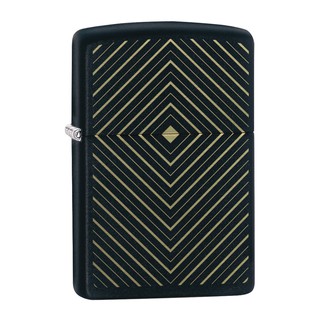 Zippo ไฟแช็กรุ่น 49219 Box Design - Black Matte