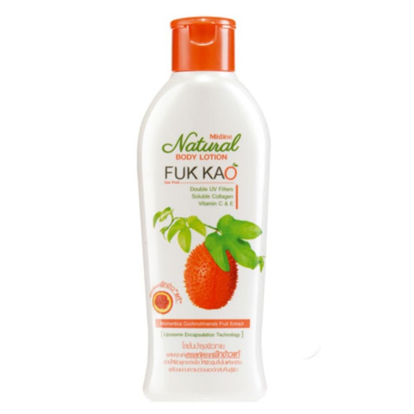 มิสทิน เนเชอรัล บอดี้ โลชั่น สูตร ฟักข้าว 200มล. MISTINE-NATURAL BODY-LOTION - FUK-KAO 200ML.