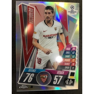 2020-21 Topps Chrome Match Attax UEFA Champions League Europa League Soccer Sevilla