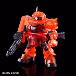 🔥พร้อมส่ง🔥 SD Limited Chars Zaku II Gundam (Cross Silhouette Frame Ver.) [Clear Color][GBT][BANDAI]