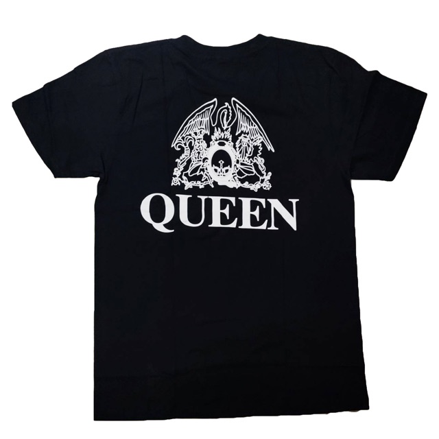 ROUND คอลูกเรือJ5ee   ผ้า เสื้อวง Queen T-Shirt Rock เสื้อยืดวงร็อค Queen-4XL