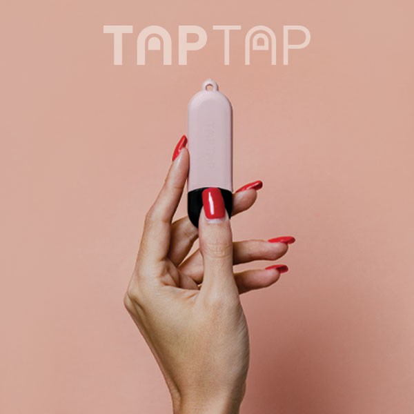 แท่งกดปุ่มอนามัย TAPTAP สีฟลามิงโก้ (สีชมพู)(แถมฟรี ตัวเกี่ยวและสายคล้องคอ ภายในกล่อง)