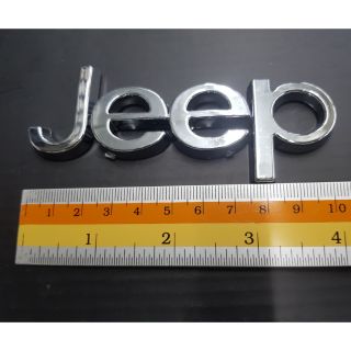 Logo Jeep งานพลาสติก 10.5 × 3.5 cm