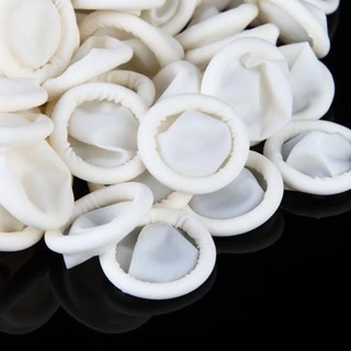 ESPOIR1 100PCS ฝาครอบนิ้วปลายนิ้วธรรมชาติป้องกันถุงมือยางยาง