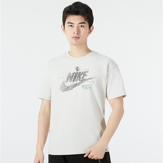 คอลูกเรือเสื้อยืดคอกลมNike เสื้อยืดแขนสั้น ผ้าฝ้าย ทรงหลวม สําหรับคู่รัก CLmapa22LMผ้าฝ้ายแท้