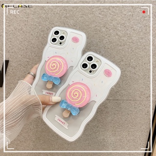 เคสโทรศัพท์มือถือแบบนิ่ม ใส ลายโดนัท ไอศกรีม อมยิ้ม พร้อมที่ตั้งวาง แฟชั่นฤดูร้อน สําหรับ Vivo Y76 Y76s Y74s Y52s Y31s S1 Y7s X70 X60 X50 V23 Pro X27 V17 iQOO Neo 5 U3x U3