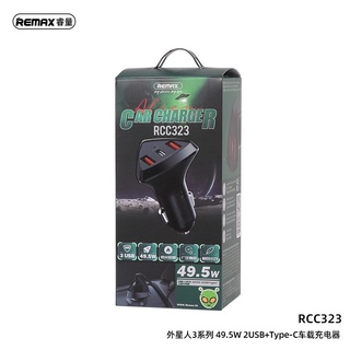 สินค้าหมด* REMAX RCC323 หัวชาร์จรถ Car Charger หัวชาร์จในรถ QC+PD 49.5W 2 USB+PD (รับประกัน)