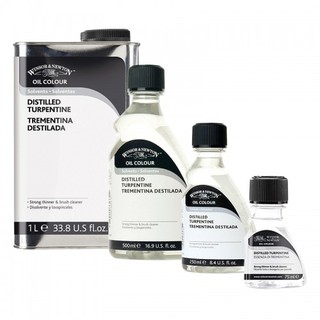 Winsor &amp; Newton Distilled Turpentine น้ำมันสนสำหรับสีน้ำมัน เทอร์เพ็นไทน์   75/250/500ml