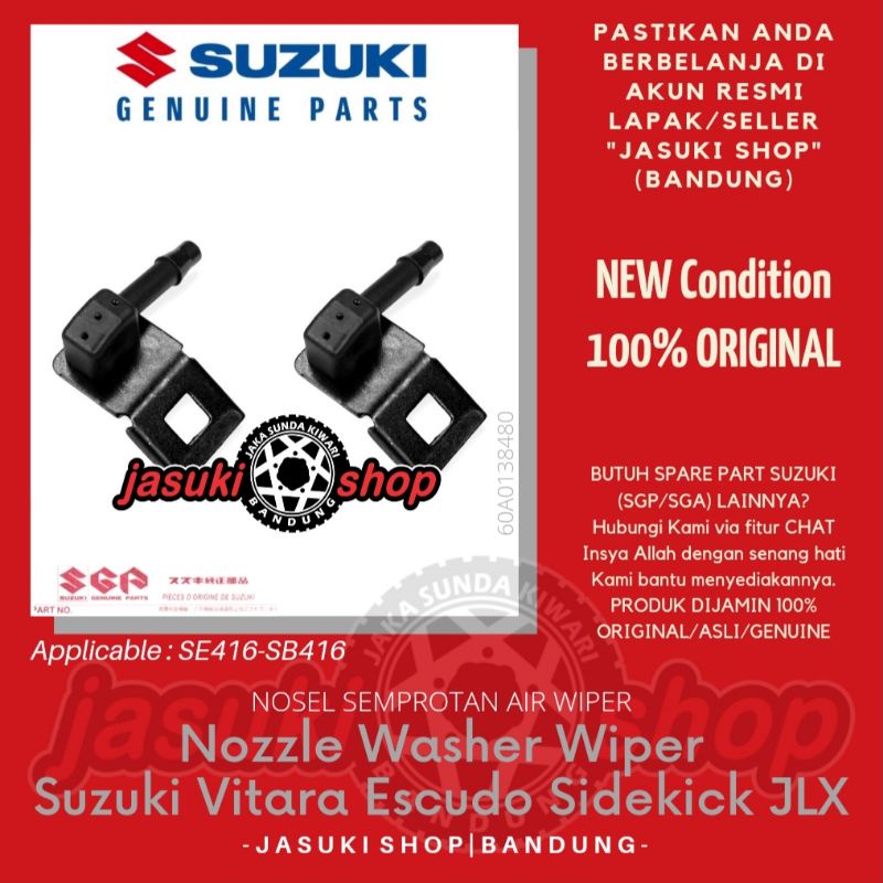 หัวฉีดสเปรย์ที่ปัดน้ําฝน ของแท้ สําหรับ Suzuki Vitara Escudo Sidekick Nomade JLX SE416 SB416 SGP