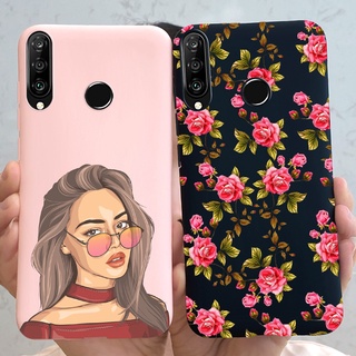 Huawei P30 lite P 30Lite MAR-LX2 เคสโทรศัพท์ซิลิโคน เด็กผู้หญิงน่ารัก พิมพ์ลายดอกไม้ ใหม่ เคส TPU นิ่ม