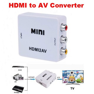 Mini ตัวแปลงสัญญาณ HDMI to AV Converter HD 1080P HDMI2AV