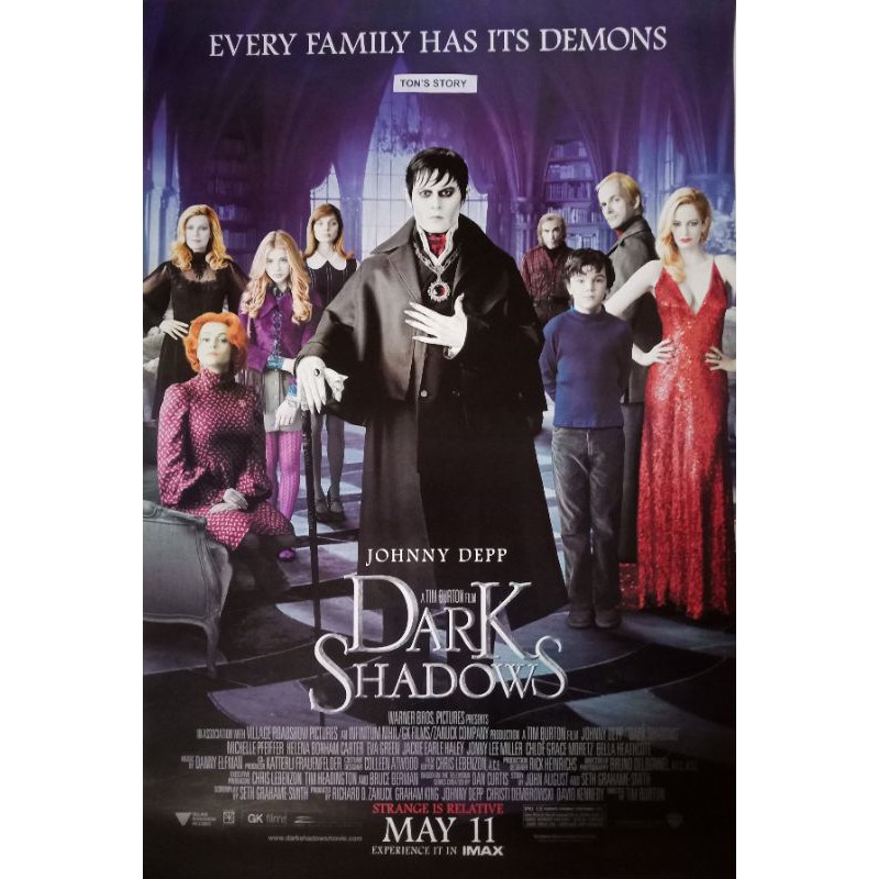 DARK SHADOWS THE MOVIE POSTER
