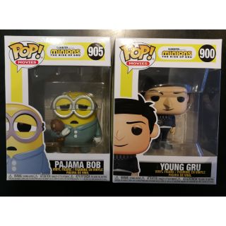 Funko minions bob / young gru ฟิกเกอร์มินเนียน minion (gru มีตำหนิใต้กล่อง)