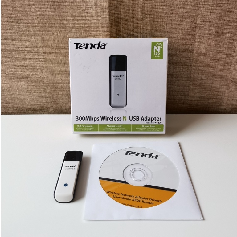 Tenda 300Mbps Wireless N USB Adapter (W322U)