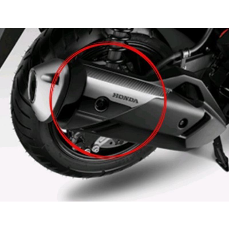 Garnish ฝาครอบท่อไอเสียตกแต่ง PCX 160 Vario 160 Mat Silver Metallic Original Honda ราคา ถูกที่สุด ดีลบีเคเค แกลเลอรีภาพที่ 4