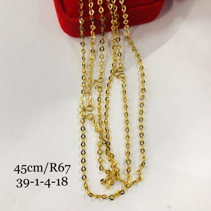 สร้อยคอเลเซอร์ 18k ยาว 18"