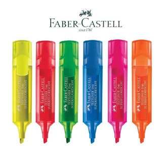 ปากกาไฮไลท์ ปากกาเน้นข้อความ เฟเบอร์-คาสเทลล์ Faber-Castell ปากกาสีเน้นข้อความ สีสด (1ด้าม) สินค้าพร้อมส่ง