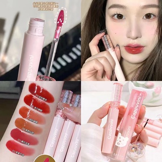 NEW ลิปสติก ❤️Cappuvini Cute Bear Mirror Lip glaze Water gloss Lip gloss lipstick