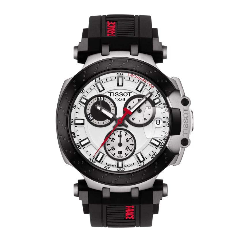 Tissot T-Race ทิสโซต์ ที เรซ สีขาว ดำ T1154172701100 นาฬิกาผู้ชาย