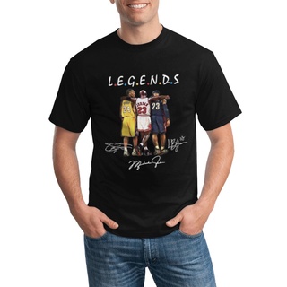 เสื้อยืด ผ้าฝ้าย พิมพ์ลาย Kobe Bryant Michael Jordan And Lebron James Legends สําหรับผู้ชาย