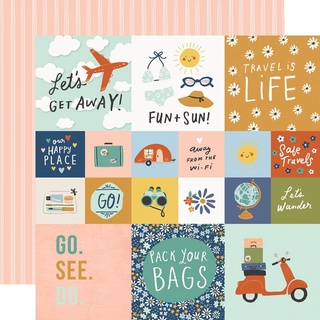 Safe Travels Double-Sided Cardstock 12"X12"