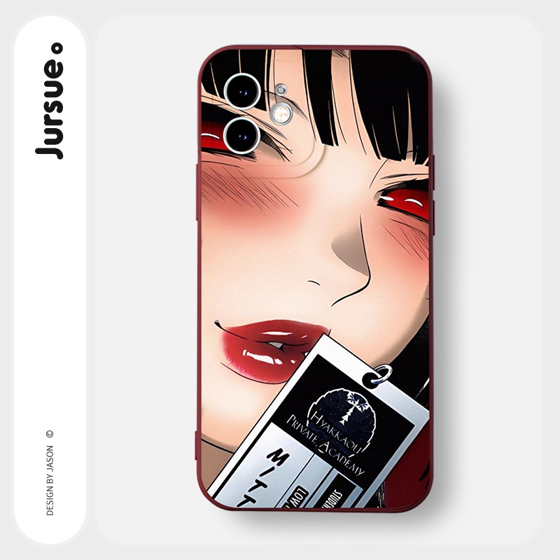 JURSUE เคสไอโฟน เคสซิลิโคนนุ่มขอบเหลี่ยมกันกระแทกการ์ตูนน่ารักตลก เคสโทรศัพท์ Compatible for iPhone 