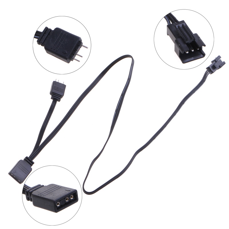 Niki 5V 3PIN ARGB สายแปลงสายเชื่อมต่อสําหรับเมนบอร์ด AURA MSI