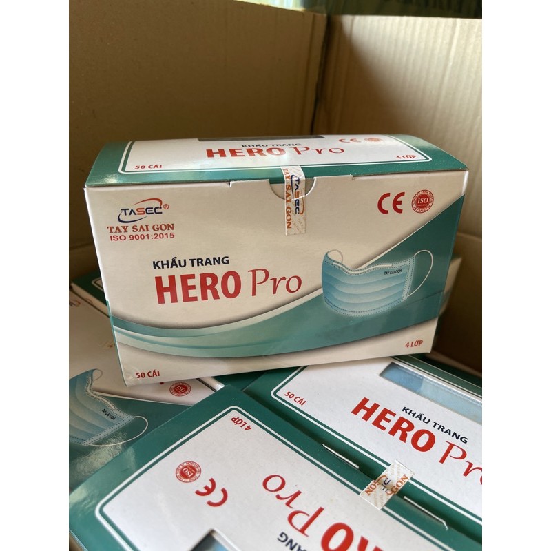 🔥ลดราคาพิเศษ หน้ากากอนามัย HERO Pro หนา4ชั้น สินค้าพร้อมส่งแท้100%