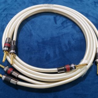 สายลำโพง QED X-TUBE XT 400 Silver OFC Speaker Cable สายลำโพงรุ่นท็อป พร้อมลงหัว-ท้าย QED Airloc to Airloc 1 เมตร