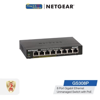 NETGEAR (GS308P) 8-Port SOHO Gigabit Ethernet Switch with 4-Ports PoE