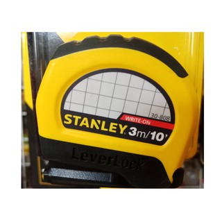 ตลับเมตรSTANLEY WRITE-ON MICRO LEVER LOCK TAPE 3เมตร รุ่น 30-808