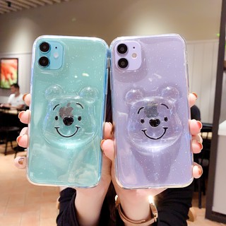 Huawei Y6P Y9S Y9 Prime Y7 Y6 Pro Y9 Y5 2019 Nova 5T 7i 3i 4e P30 Pro Y7A เคสโทรศัพท์มือถือ แบบใส ลายการ์ตูนหมีพูห์