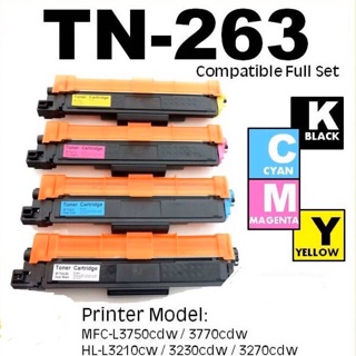 Brother TN-263 BK C M Y ของเทียบเท่า