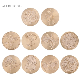 Alloet - Plant Wax Seal Stamp สําหรับตกแต่งสมุดภาพ