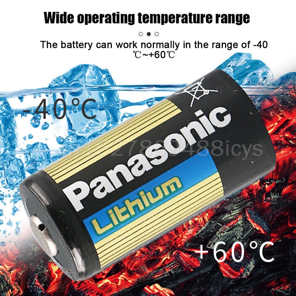 2PCS Original Panasonic CR123A 3V Lithium Battery CR123 123A CR17345 16340 Button Cell For Dry Primary Battery Camera 00