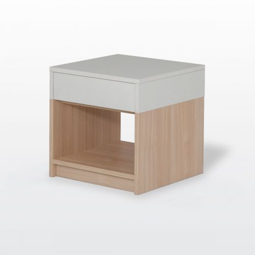 modernform ตู้ข้างเตียง รุ่น PETEN สี ขาว/สี MD555 WN  RIGATO S40*40*H40